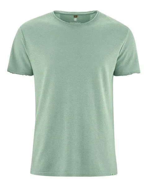 HempAge HempAge Herren T-Shirt Hanf/Biobaumwolle, Menta(grün), – Produktbild 1 von 2