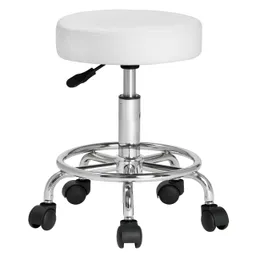 Casaria® Casaria Casaria Rollhocker Kunstleder Weiß 360° drehbar Fußablage – Produktbild 1 von 1