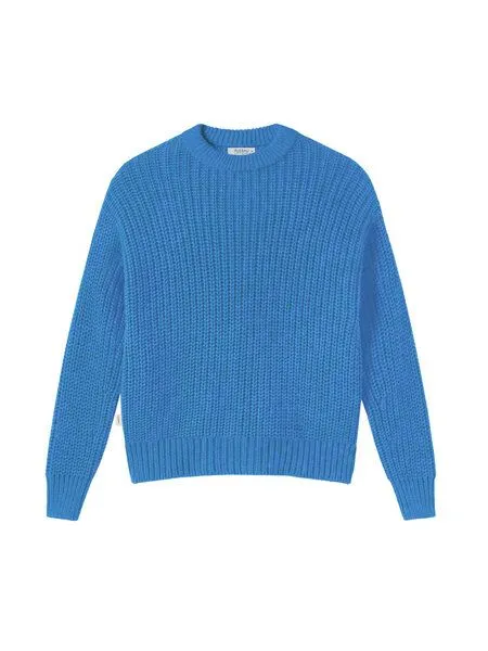 FUXBAU FUXBAU 4Seasons Frauen Strickpullover, Blau, – Produktbild 3 von 4