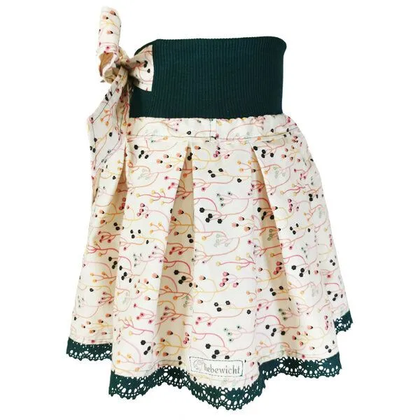 liebewicht liebewicht Rock Faltenrock weiß bunt geblümt bio für Mädchen Gr.80-164, White, – Produktbild 7 von 7