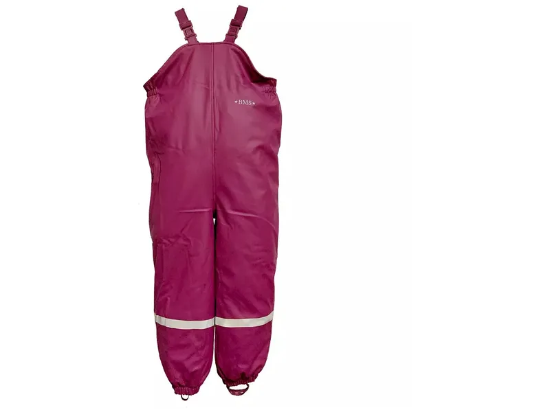 BMS BMS Kinder Regenhose Latzhose gefüttert SoftSkin beere Gr.86, Lila, – Produktbild 1 von 2