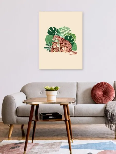 Photocircle Photocircle Poster / Leinwandbild - Blush Jaguars – Produktbild 2 von 4
