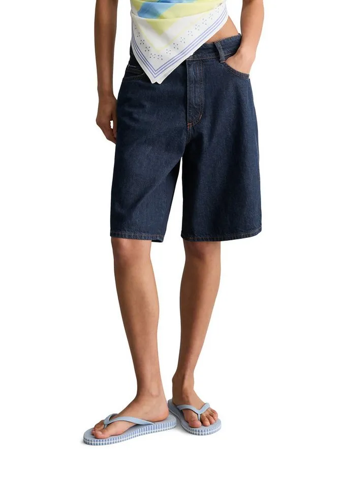 Marc O'Polo DENIM Shorts aus Rigid Denim ohne Elasthan, Blau, – Produktbild 1 von 5