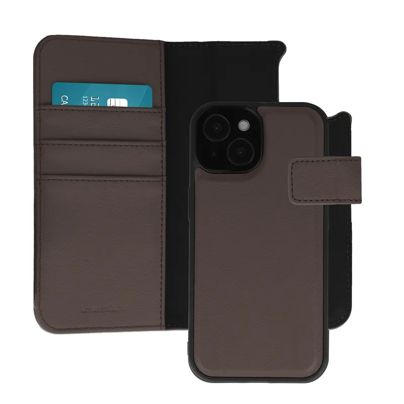 imoshion imoshion Herausnehmbare 2-in-1 Luxus-Bookcase für das Apple iPhone 15, Braun, – Produktbild 1 von 1