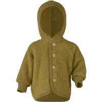 Engel natur Engel Natur Baby Jacke mit Kapuze Bio-Merinowolle Fleece melange-safran Gr. 74/80 – Produktbild 1 von 1