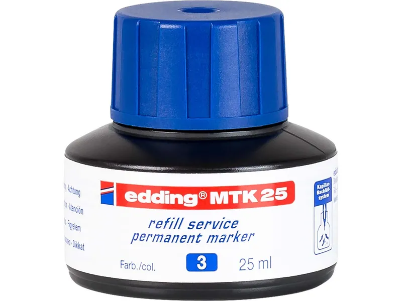 Edding Edding Nachfülltinte "MTK 25" für Permanentmarker, Blau, – Produktbild 1 von 1