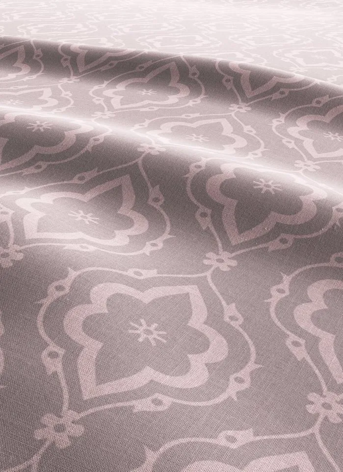 OTTO home Bettwäsche Cremona in Gr. 135x200, 155x220 cm u.a. Bettwäsche-Set mit Ornamenten, Linon, 2 teilig, romantische Bettwäsche in verschiedenen Qualitäten, ab Gr. 135x200 cm, Grau|rosa, – Produktbild 4 von 8