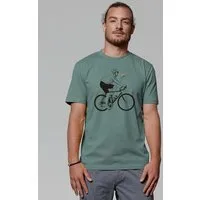 watapparel watapparel T-Shirt Unisex Fahrrad und Pizza, Green bay, – Produktbild 1 von 1
