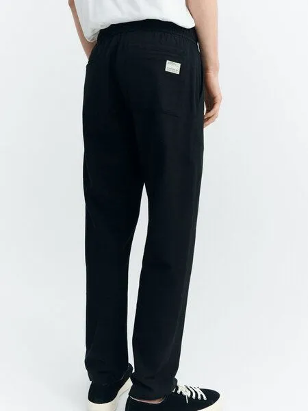 thinking mu thinking mu Chino Hose - Light Travel Pants - aus Bio-Baumwolle, Schwarz (black), – Produktbild 2 von 3