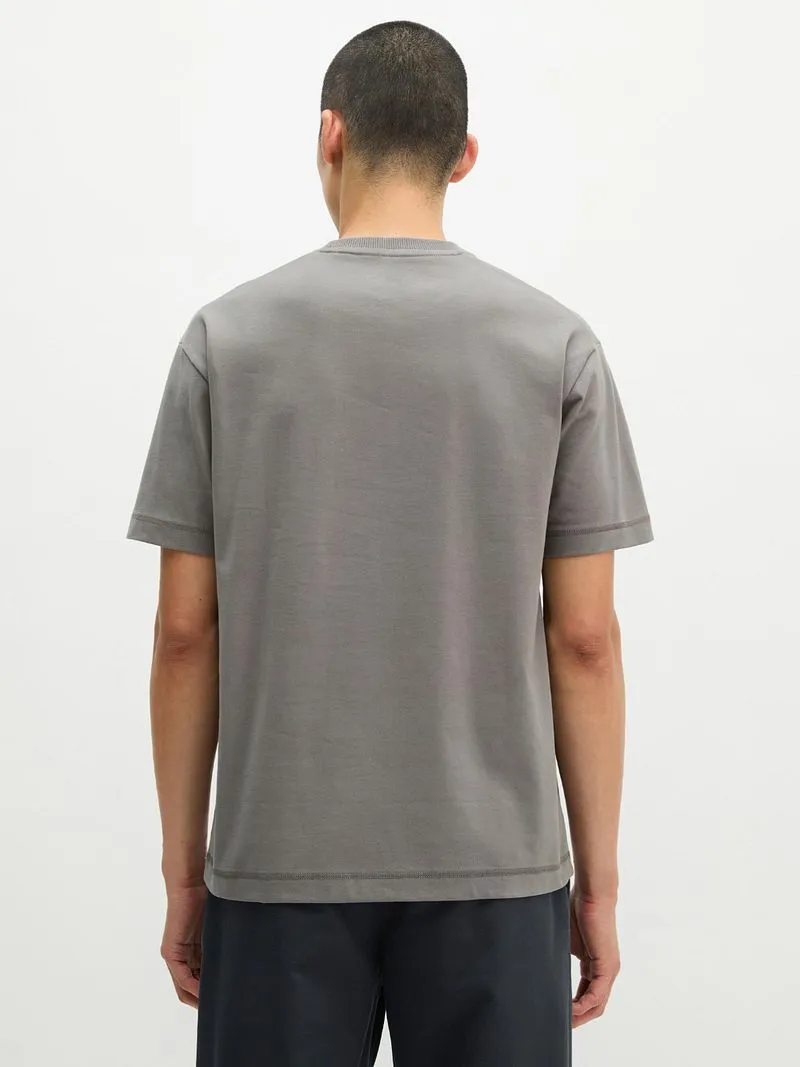 Marc O'Polo Marc O'Polo Heavy T-Shirt Graphite Dust - Größe XL, Taupe, – Produktbild 4 von 5