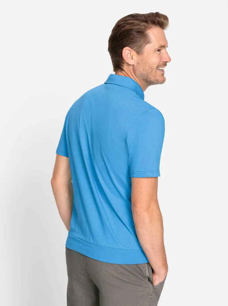 marco donati Kurzarm-Shirt azur, Azur, – Produktbild 2 von 2