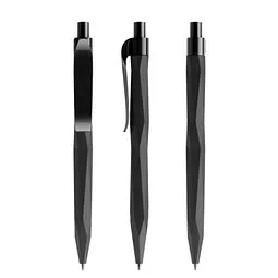 prodir prodir® Druckkugelschreiber QS20 Soft Touch PRP Push, blaue Mine, schwarz – Produktbild 1 von 1