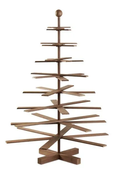 Habitree Habitree - nachhaltiger Weihnachtsbaum aus Holz - M - 125cm, Kebony clear wood (dunkel), – Produktbild 2 von 3