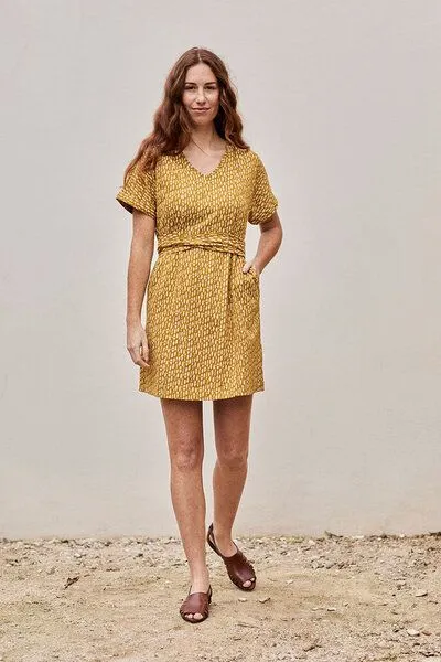 TIRALAHILACHA TIRALAHILACHA Frida Dress, Gelb, – Produktbild 1 von 4