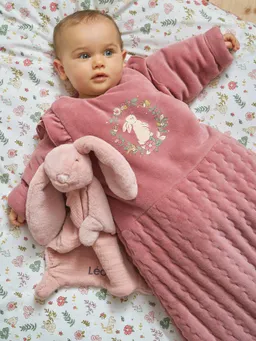 Vertbaudet Baby Winterschlafsack VERZAUBERTER HASE mit abnehmbaren Ärmeln mitwachsend TOG 3 – Produktbild 1 von 1