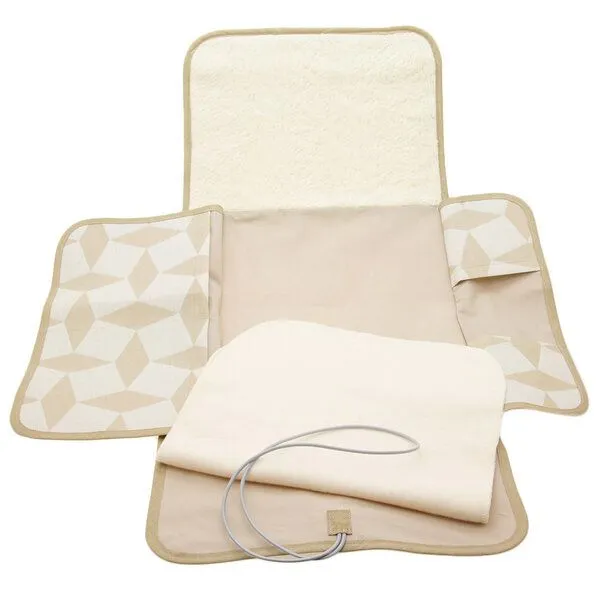 Flosinn Flosinn Wickeltasche Wickelunterlage Wickelclutch abwischbar, Beige, – Produktbild 3 von 4