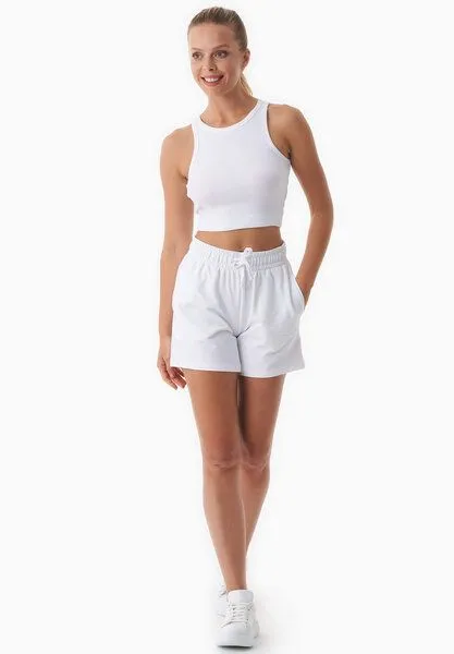ORGANICATION ORGANICATION SABBRINA | Leichte Sweatshorts aus Bio-Baumwolle, White, – Produktbild 3 von 4