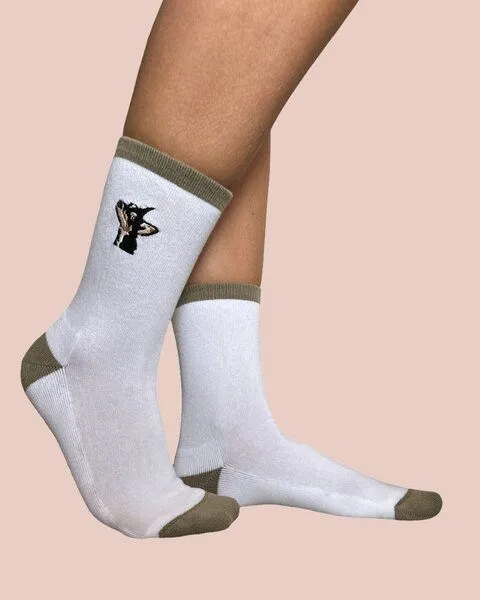 Nae Vegan Shoes Nae Vegan Shoes NAE Doggie Socks, White, – Produktbild 2 von 2
