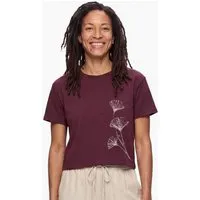 Life-Tree Life-Tree Modal Fairwear Shirt Women Ginkgo | Natural/Plum – Produktbild 1 von 1