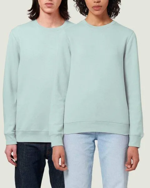 YTWOO YTWOO Unisex Sweatshirt | fairtrade & ökologisch, Blau (karibik), – Produktbild 1 von 4