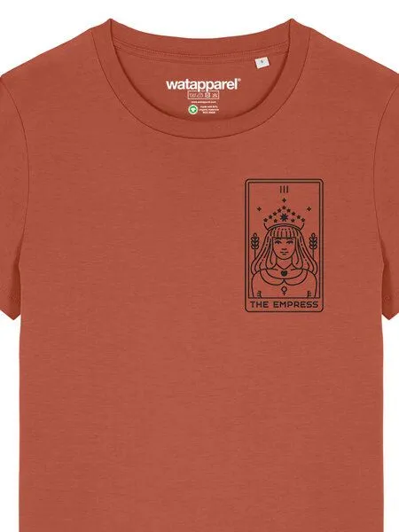 watapparel watapparel T-Shirt Frauen Tarot The Empress, Heritage brown, – Produktbild 3 von 3