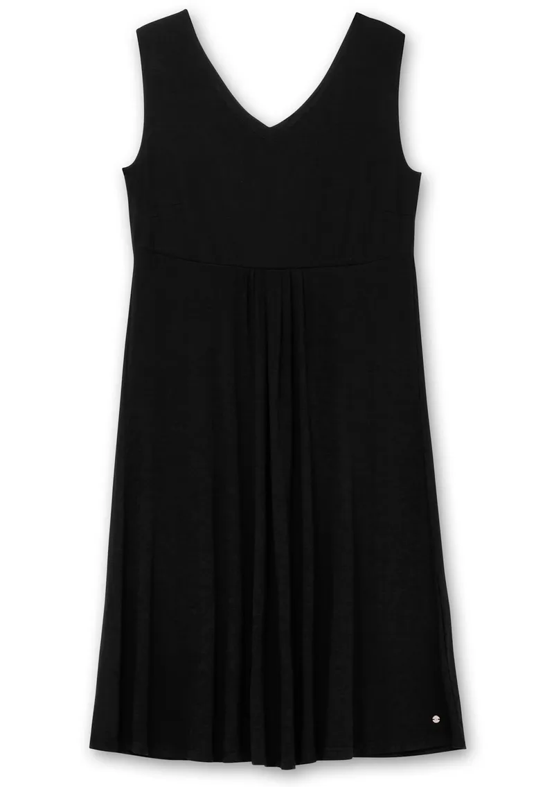 sheego Jerseykleid schwarz, Schwarz, – Produktbild 2 von 2