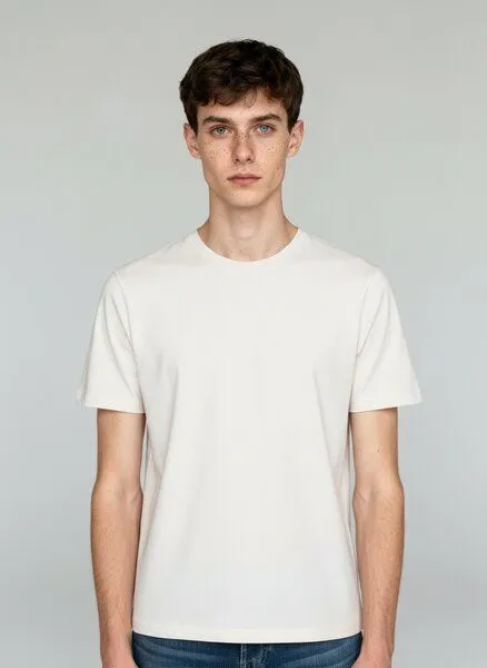 UNIPOLAR UNIPOLAR Basic T-Shirt Modell: Creative, Vintage white (natur), – Produktbild 1 von 2