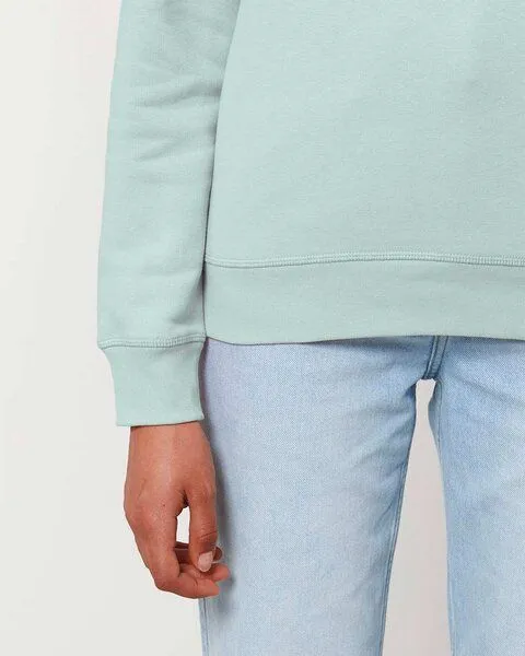 YTWOO YTWOO Unisex Sweatshirt | fairtrade & ökologisch, Blau (karibik), – Produktbild 4 von 4