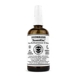 Two Hands BIO Two Hands BIO Deo Wasser „RosenKlar“ - Pures Bio-Rosenwasser & Natron - Alkoholfrei - Bio Vegan – Produktbild 1 von 1
