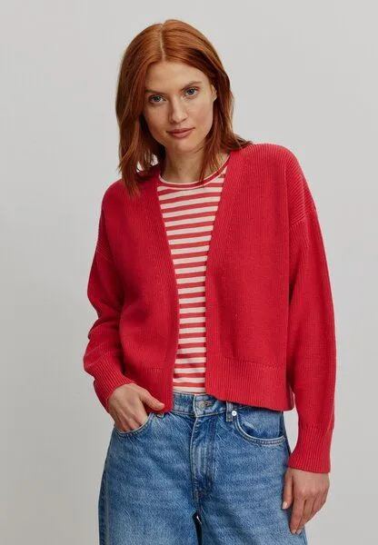recolution Damen Strickcardigan aus Bio-Baumwolle - MORINGA - recolution, Mars red (rot), – Produktbild 1 von 4