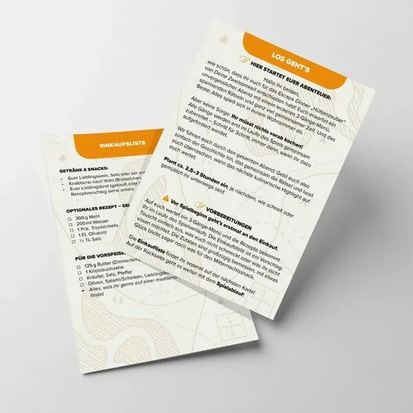 DEINE ZWEISAMKEIT DEINE ZWEISAMKEIT ESCAPE DINNER | FÜR PAARE – Produktbild 3 von 4