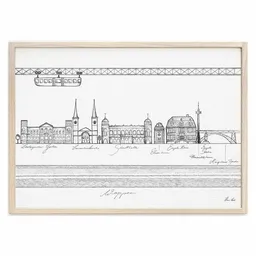 LIGARTI Kunstdruck »Wuppertal Nostalgie« von LIGARTI | A4, A3 oder A2 | Wandbild | Poster | Kunst – Produktbild 1 von 1
