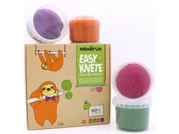 neogrün neogrün Bio Spielknete "Easy Knete", 4er Set "Loki", rosa/lila/grün/orange – Produktbild 1 von 1
