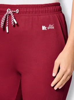 feel good Dehnbund-Hose kirsche-weiß – Produktbild 1 von 1