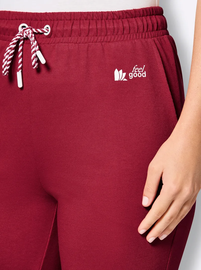 feel good Dehnbund-Hose kirsche-weiß, Kirsche-weiß, – Produktbild 1 von 2