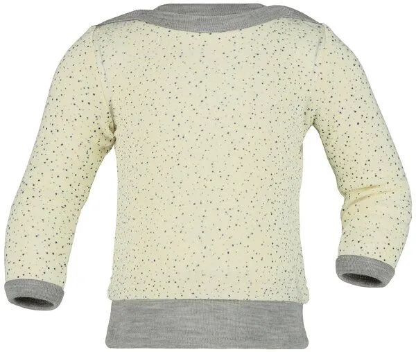 Engel natur Langarm Shirt mit Pünktchen | Wolle Seide GOTS | Engel Natur – Produktbild 1 von 1