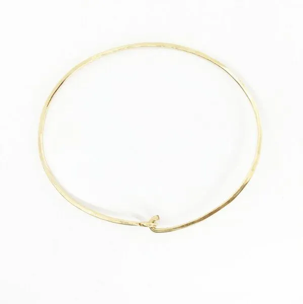 BELLYBIRD Jewellery BELLYBIRD Jewellery ARMREIF - gehämmerte Oberfläche, S/M/L, Goldfilled, – Produktbild 2 von 4