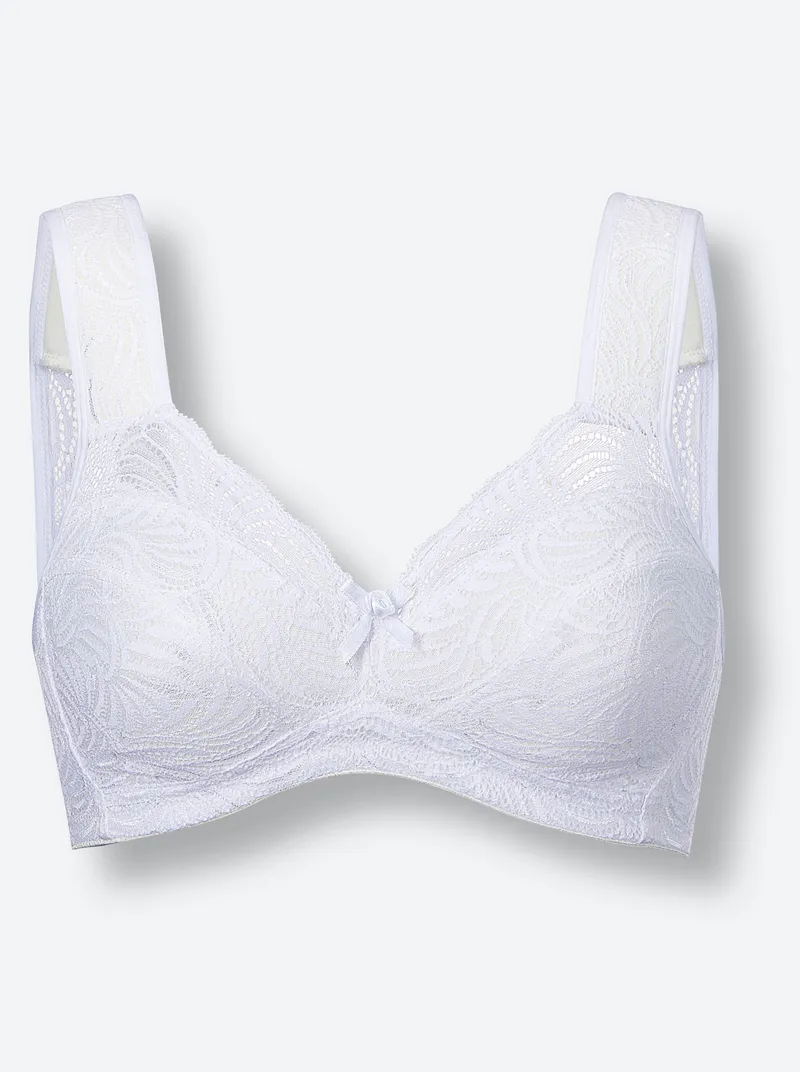 wäschepur BH ohne Bügel weiß, Weiß, – Produktbild 1 von 2
