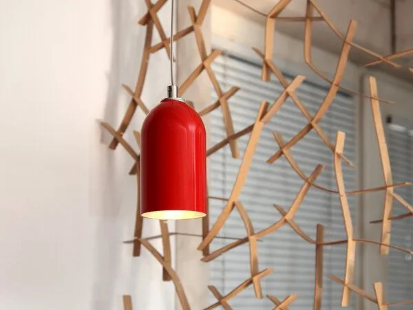 werkvoll by Lena Peter werkvoll by Lena Peter Upcycling Feuerlöscher Hängeleuchte FIRELIGHT, Red, – Produktbild 1 von 4