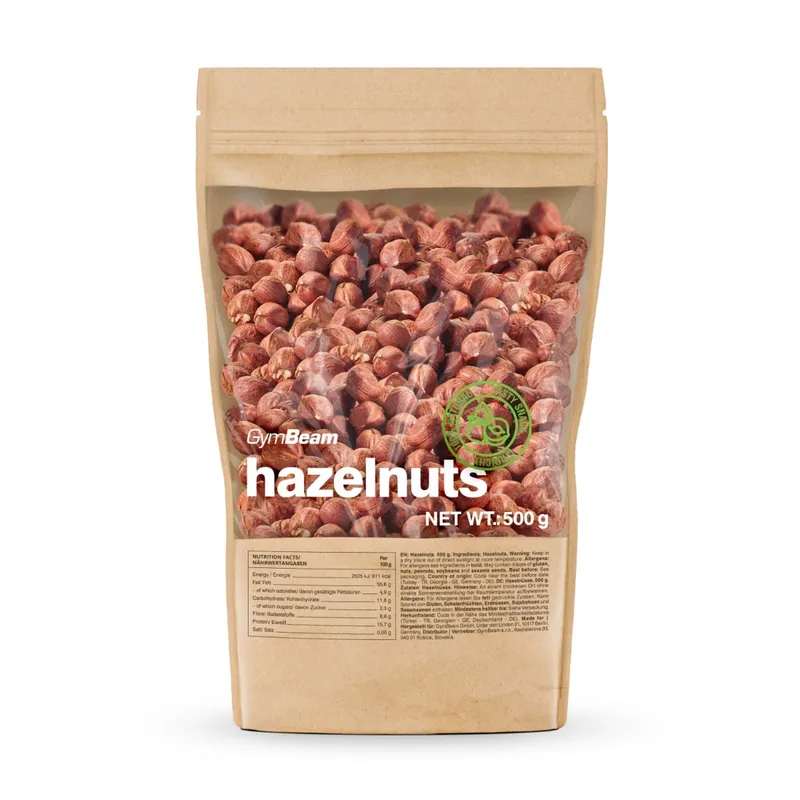 GymBeam Food GymBeam Haselnüsse 500 g ohne Geschmack – Produktbild 1 von 1