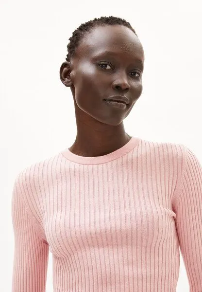 ARMEDANGELS ARMEDANGELS ALAANIA RN Damen Pullover aus Bio-Baumwolle, Rosalilly, – Produktbild 3 von 4