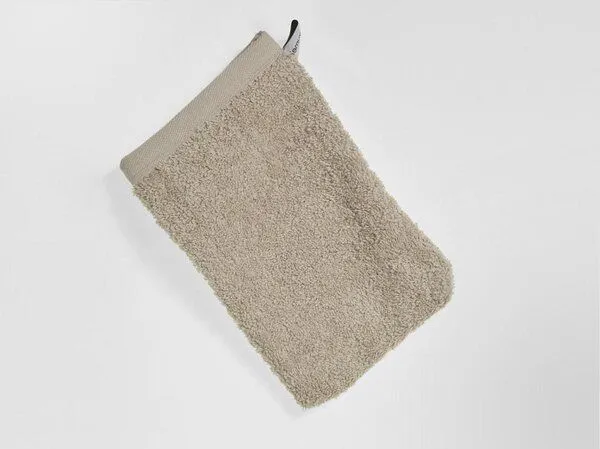 Yumeko Waschlappen Terry 15x22 - 4 Stk. Yumeko aus Bio-Baumwolle, Warm taupe, – Produktbild 2 von 3