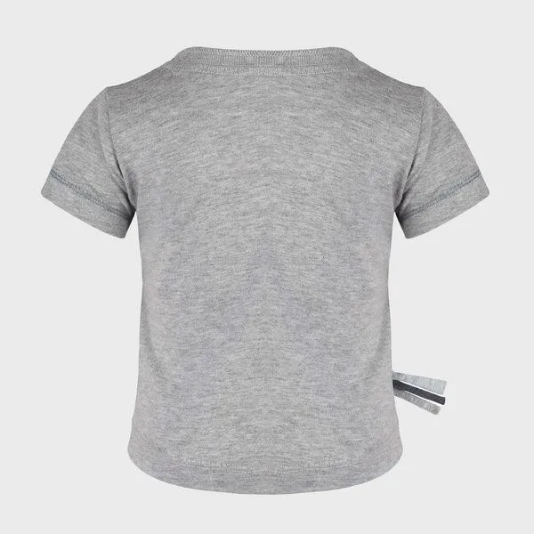 OrganicEra Baby S/S T-shirt 'OrganicEra' aus Bio-Baumwolle, Grey melange (grau), – Produktbild 3 von 4
