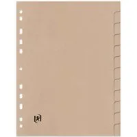 OXFORD OXFORD Register "Touareg" aus Recyclingpapier, DIN A4, 12-teilig, beige – Produktbild 1 von 1