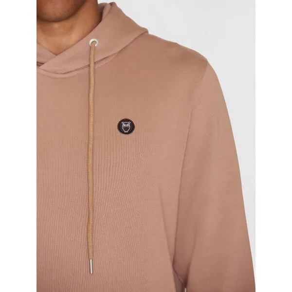 KnowledgeCotton Apparel KnowledgeCotton Apparel Kapuzenpullover - ARVID basic hood badge sweat - aus Bio-Baumwolle, Braun (chocolate malt), – Produktbild 3 von 3