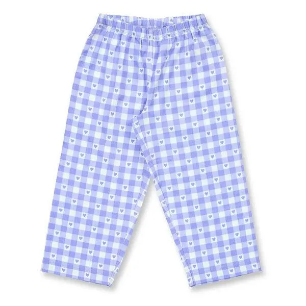 Sense Organics Sense Organics Kinder Payjama mit Katzen-Applikation Flanel Hose Bio Baumwolle, Hyacinth-cats-checks, – Produktbild 2 von 3