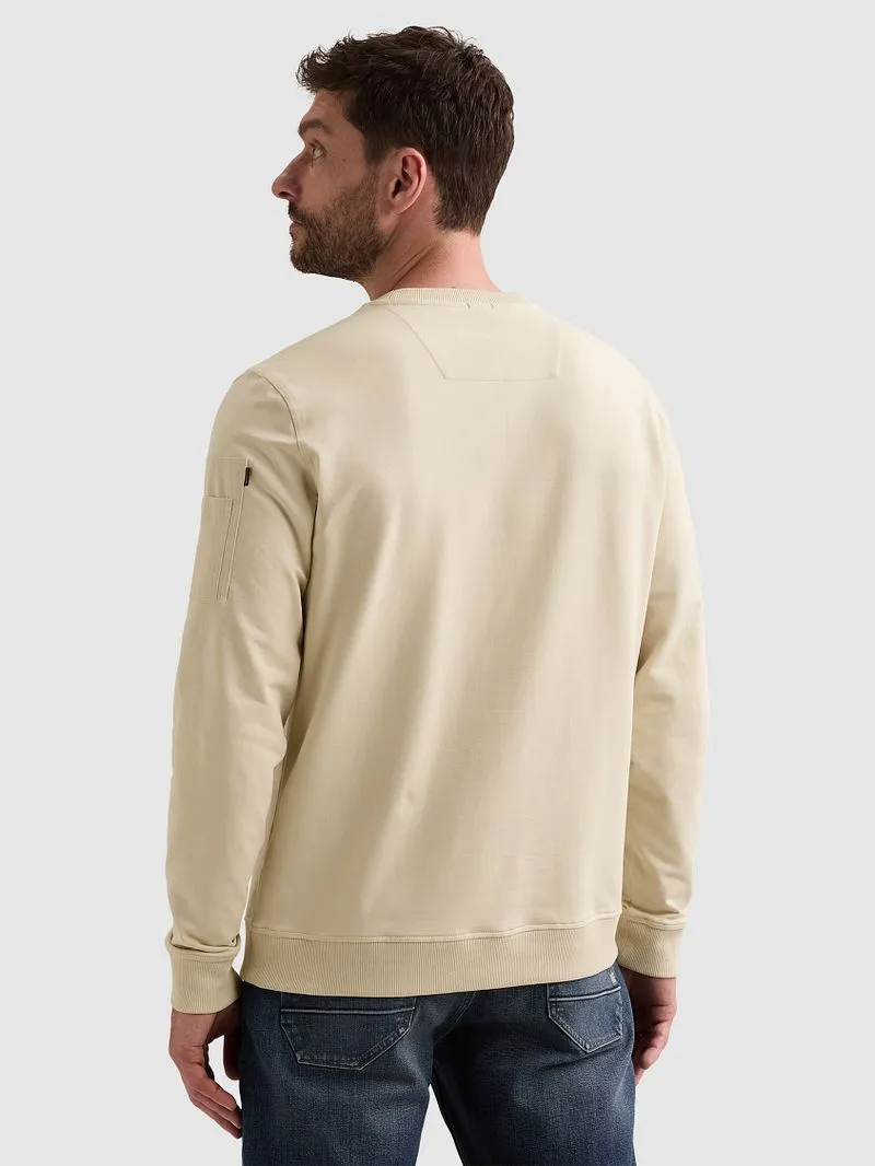 PME Legend PME Legend American Classic Pullover Bone White, Wollweiß, – Produktbild 4 von 5