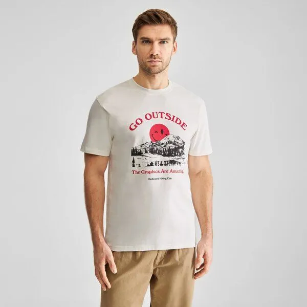 Dedicated DEDICATED T-Shirt Stockholm - Go Outside - aus Bio-Baumwolle – Produktbild 3 von 3