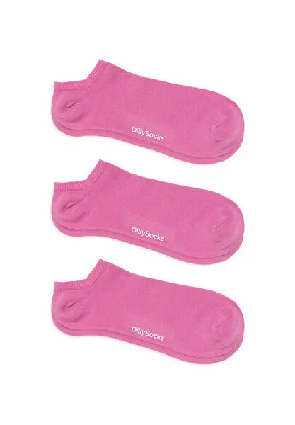 DillySocks DillySocks Sneakersocken „One Color Shorties“, Splash pink, – Produktbild 2 von 4