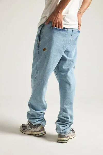 Trendsplant Trendsplant Recycled Denim Climber Pant Light Wash, Blau, – Produktbild 3 von 4